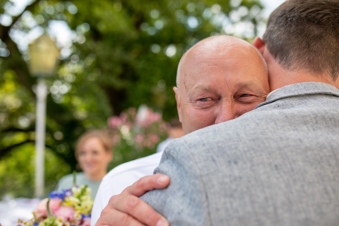 Emotionaler Hochzeitmoment